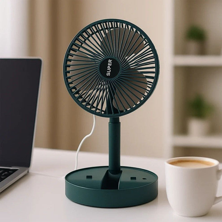 USB Charging Fan Portable Retractable Mini Fan